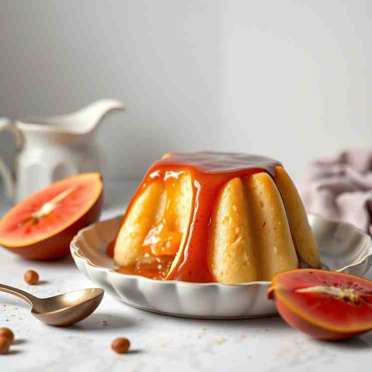 Guava Duff - Steamed Pudding with Rum Sauce